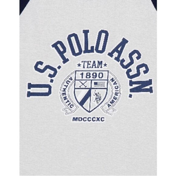 Boys U.S. Polo Assn Comfy Long Sleeve Pajama Lounge 2-Piece Set Size S 6/7 - Picture 3 of 5